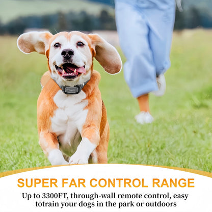 3300FT Remote Shock Dog Training Collar, Vibrating Dog Collar Waterproof&Rechargeable Electric Collar for Dogs