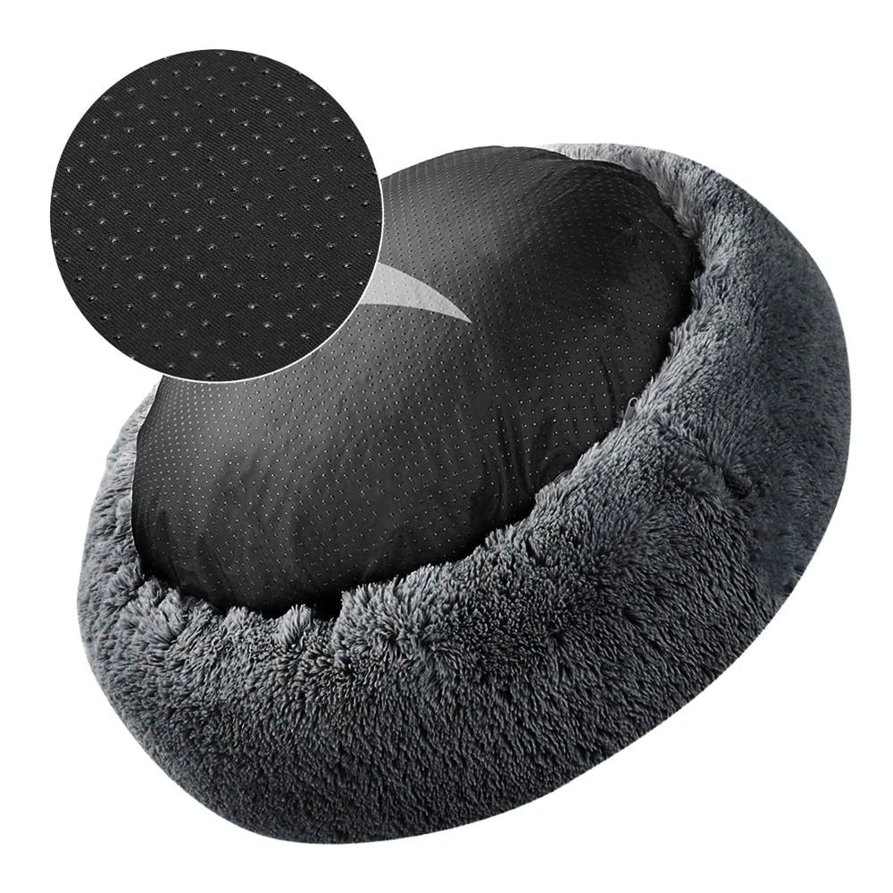 Large Round Plush Beds for Dogs & Cats