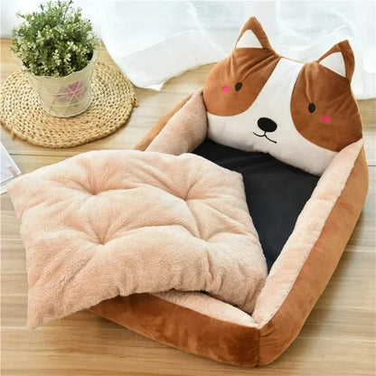 Pet Bed for Small Cats or Dogs, Super Soft Durable Fabric