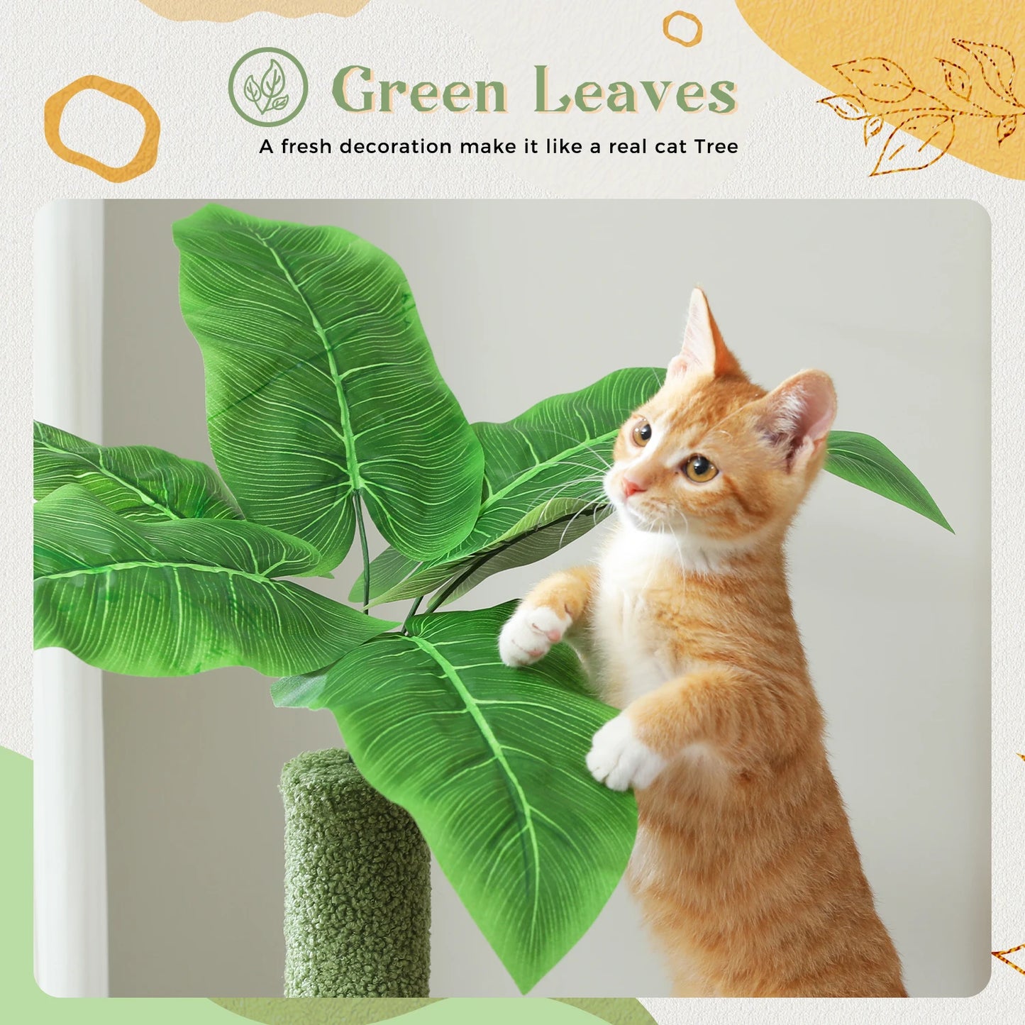 Large Cat Tree Tower for Indoor, Cat House, Cat Scratcher