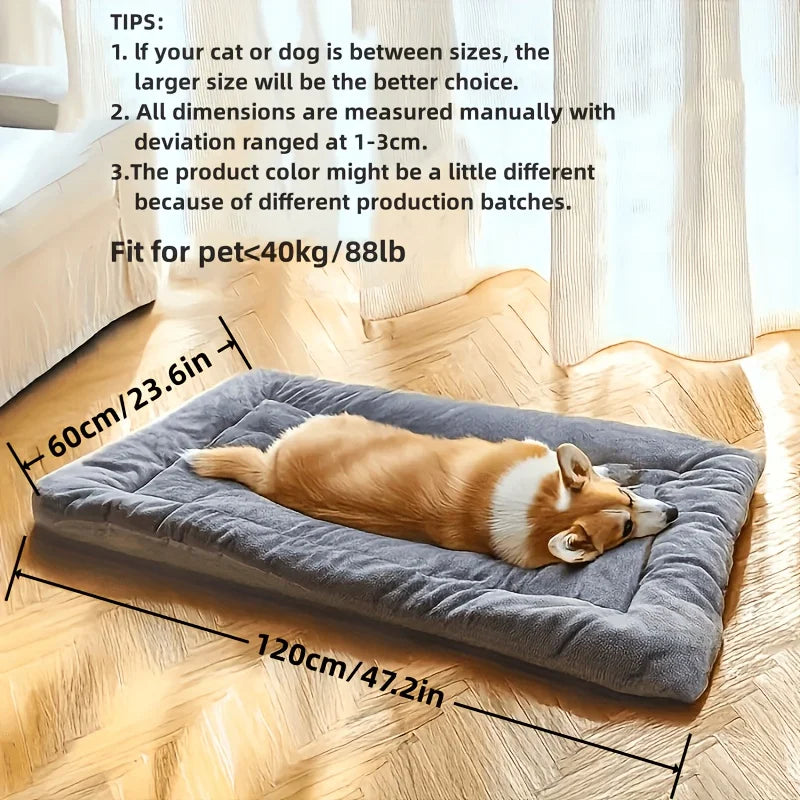 Oversized Plush Dog Cat Bed Pet Mat for All Size Cats and Dogs
