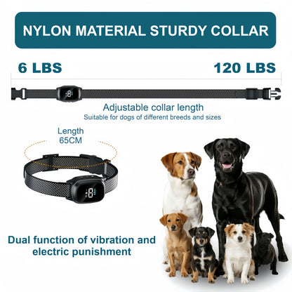 Dog Training Collar Anti-barking Collar Automatic Anti Bark Dog Collar USB Rechargeable Dog Trainer Electric Shock Beep