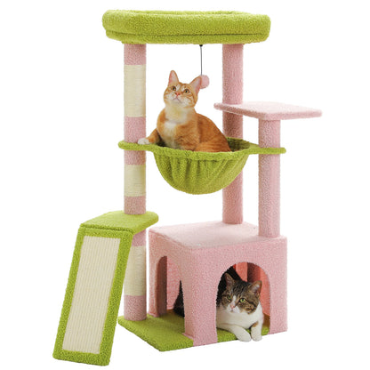 Small Cat Tree Cat Tower with Natural Sisal Scratching Post