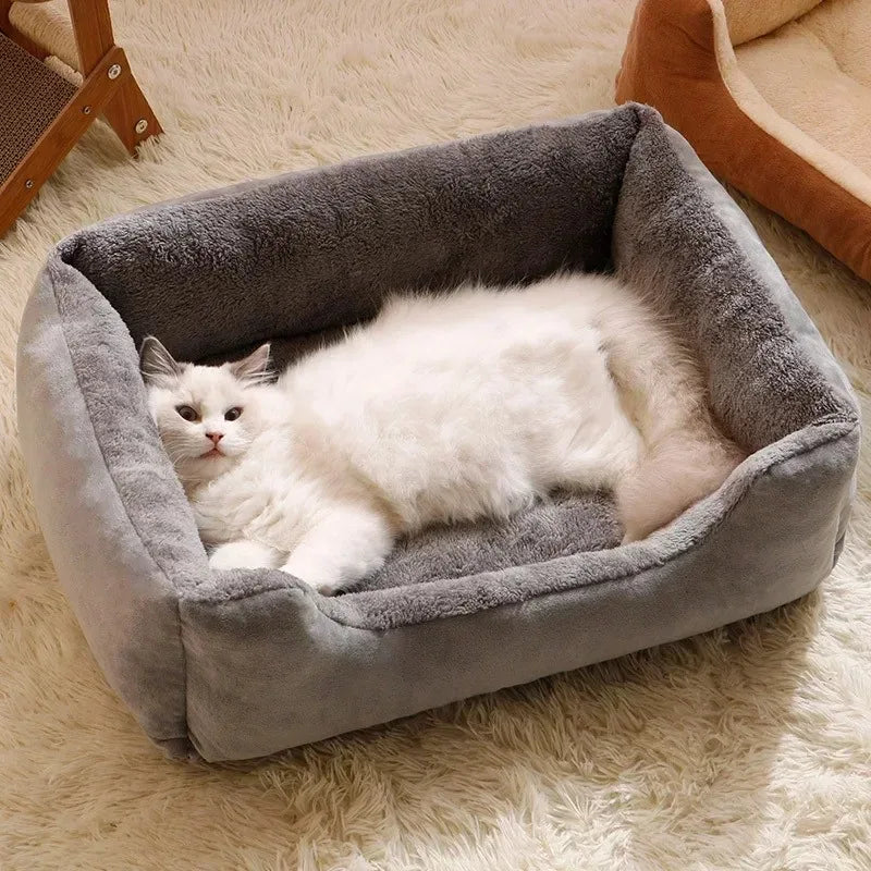 Bed for Cats and Small Dogs - Pet Cushion Bed
