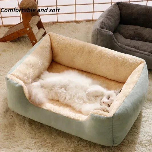 Bed for Cats and Small Dogs - Pet Cushion Bed