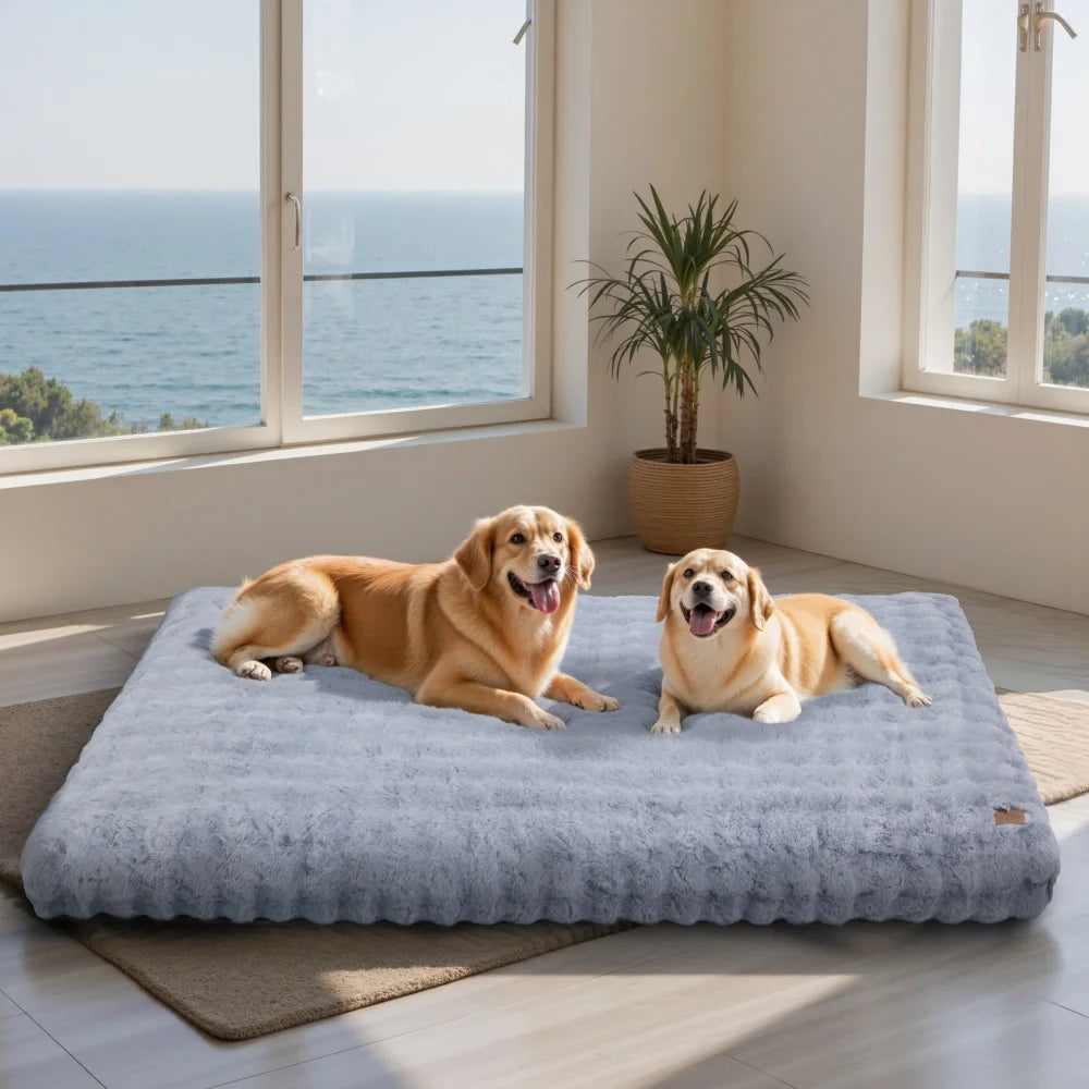 Ultra Plush Dog Bed - Soft Pet Cushion for Large Dogs
