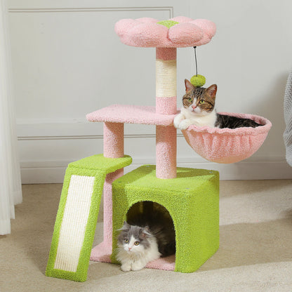 Small Cat Tree Cat Tower with Natural Sisal Scratching Post