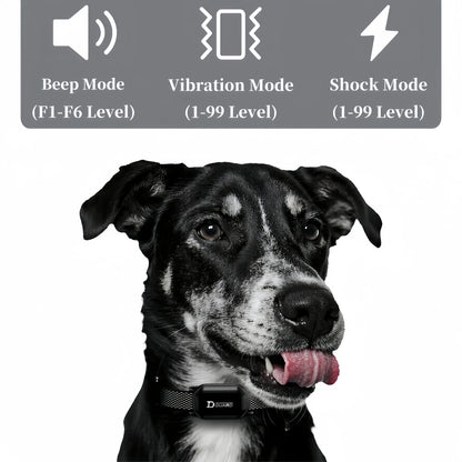 3300FT Remote Control Electric Dog Training Collar Waterproof  For 6-120lbs With Vibration