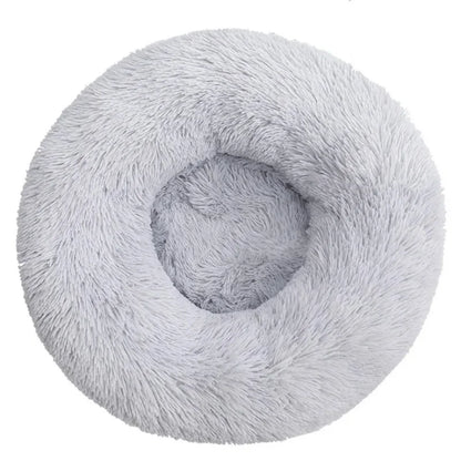 Round Pet Plush Bed for Sm, Med and Large Dogs, Super Soft Cat Beds