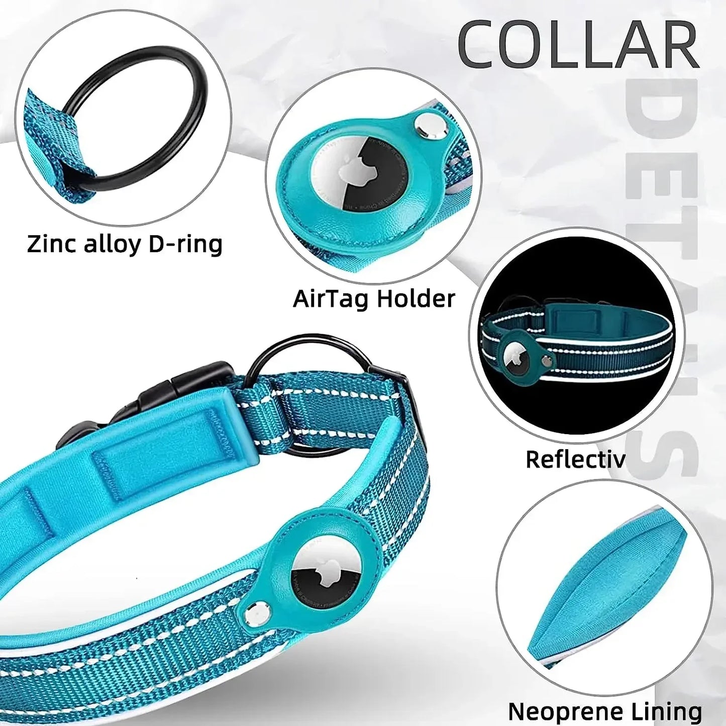 Apple Airtag  Reflective Tracker WaterProof For Pet Dog Cat Dog