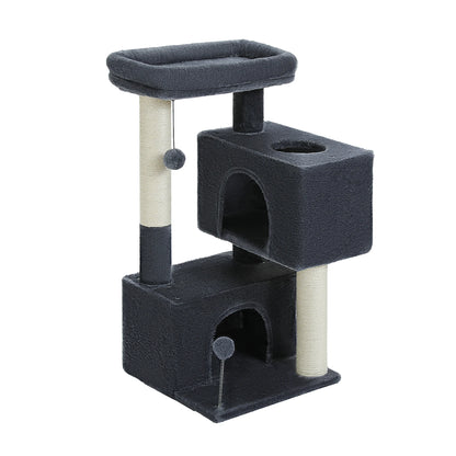Small Cat Tree Cat Tower with Natural Sisal Scratching Post