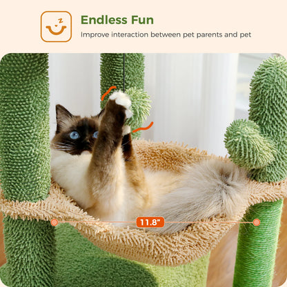 Cactus Cat Tree Tower, Cat Condo