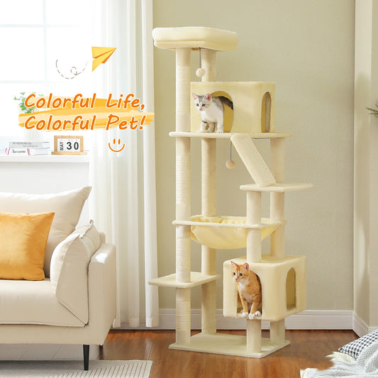 Large Cat Tree Tower with Scratching Post
