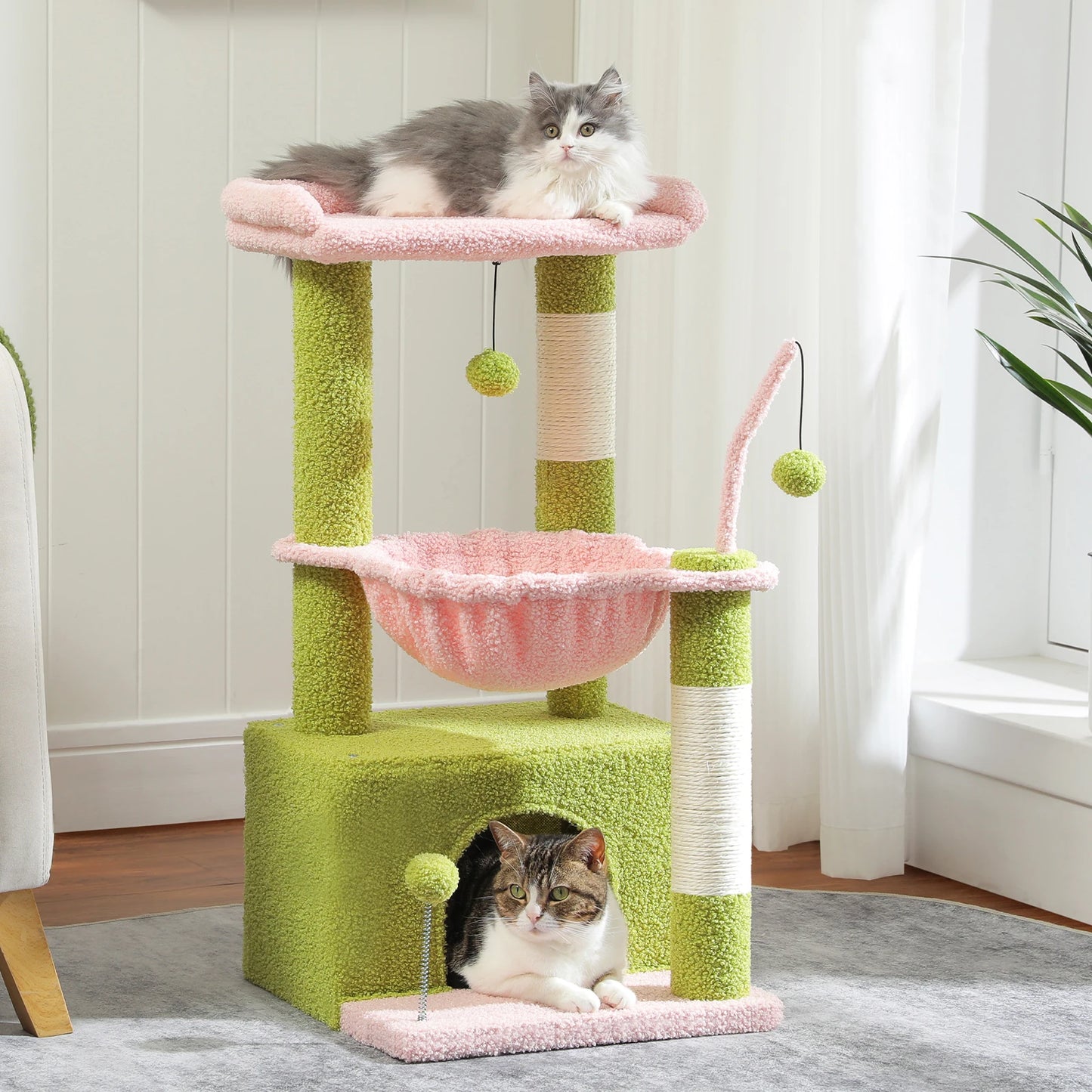 Cactus Cat Tree Tower, Cat Condo