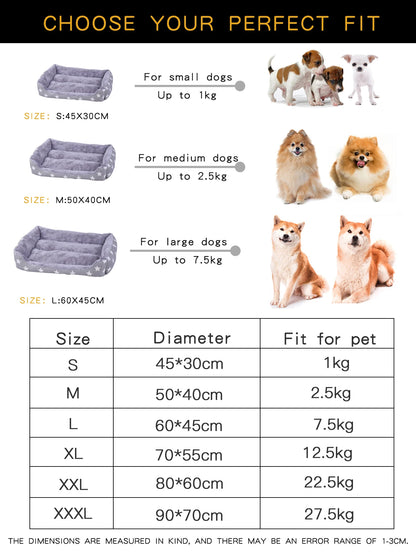 Plush Bed Pet Dog & Cats