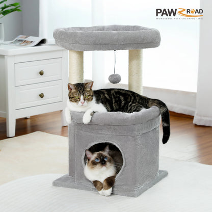 Multi-Level Cat Tree Tower with Scratching Pad