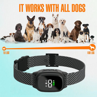 Waterproof Dog Bark Collar,Rechargeable Anti-Bark Collar ,Vibration, Training For Small, Medium Dog