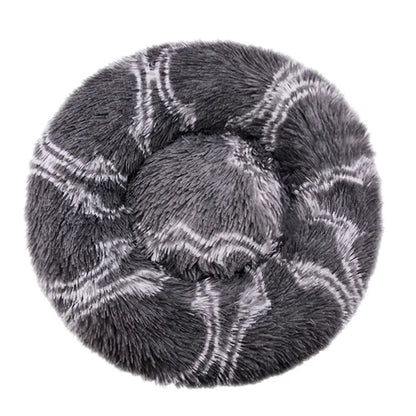 Round Pet Plush Bed for Sm, Med and Large Dogs, Super Soft Cat Beds