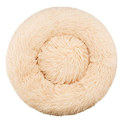 Round Pet Plush Bed for Sm, Med and Large Dogs, Super Soft Cat Beds
