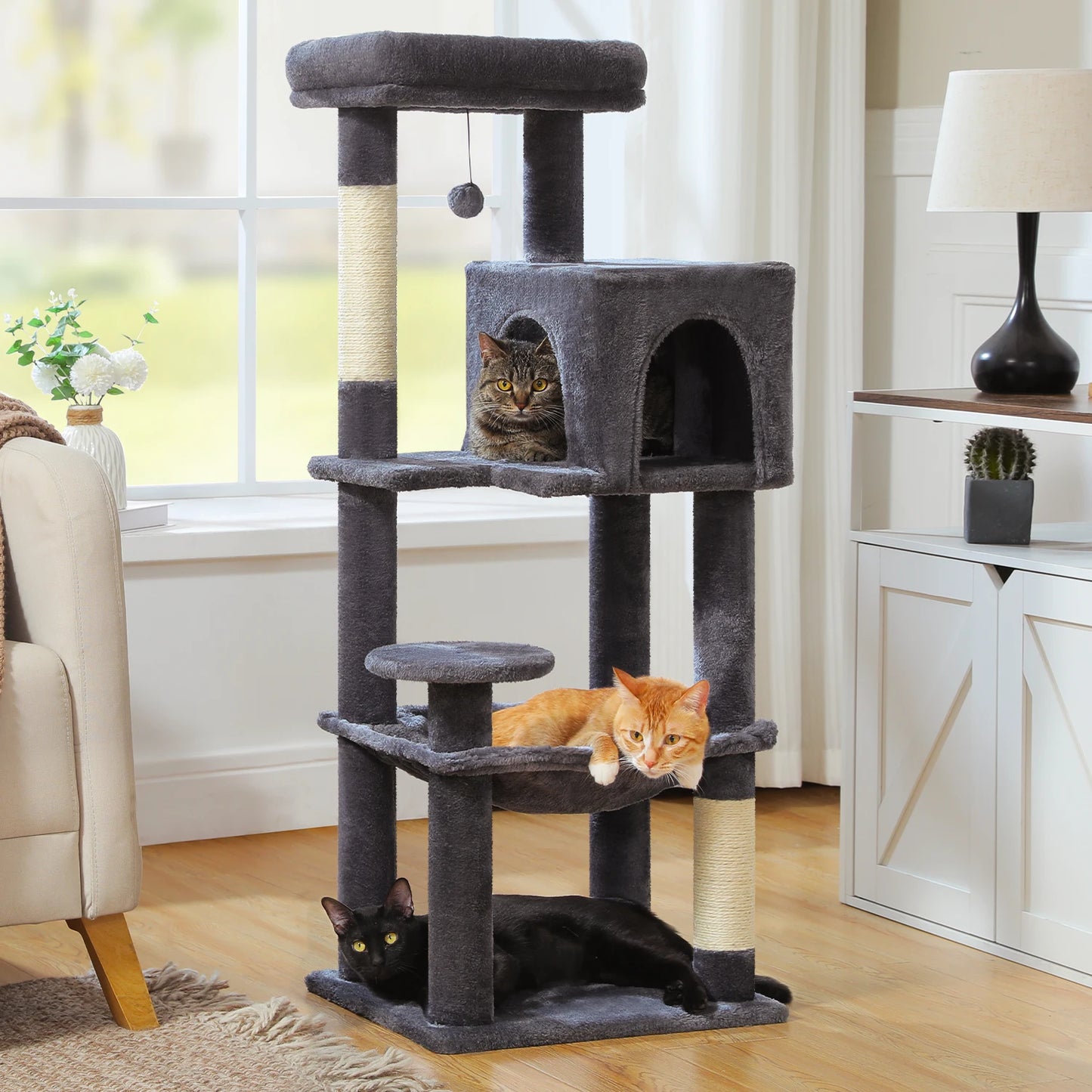 5-Level Cat Tree Tower with Top Perch