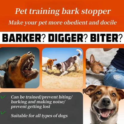 Waterproof Dog Bark Collar,Rechargeable Anti-Bark Collar ,Vibration, Training For Small, Medium Dog
