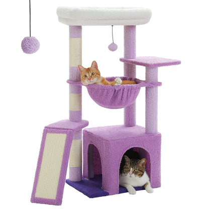 Small Cat Tree Cat Tower with Natural Sisal Scratching Post