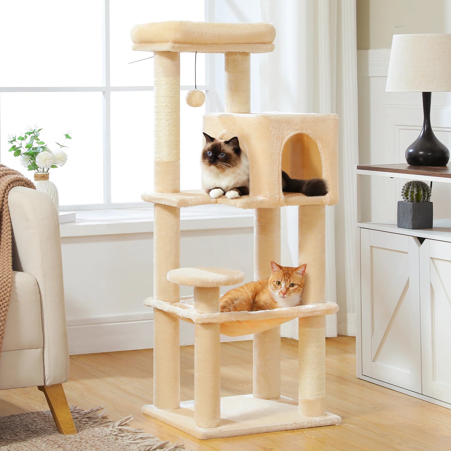 5-Level Cat Tree Tower with Top Perch
