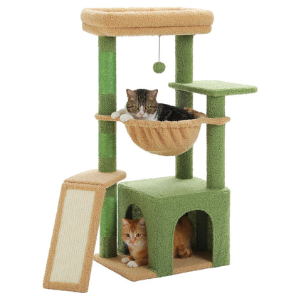 Small Cat Tree Cat Tower with Natural Sisal Scratching Post