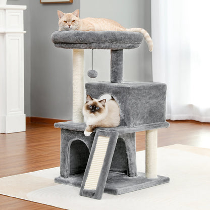 Multi-Level Cat Tree Tower with Scratching Pad