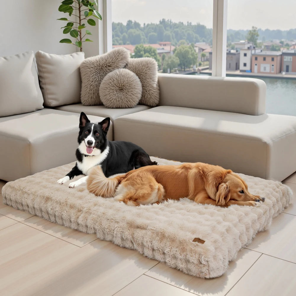 Ultra Plush Dog Bed - Soft Pet Cushion for Large Dogs