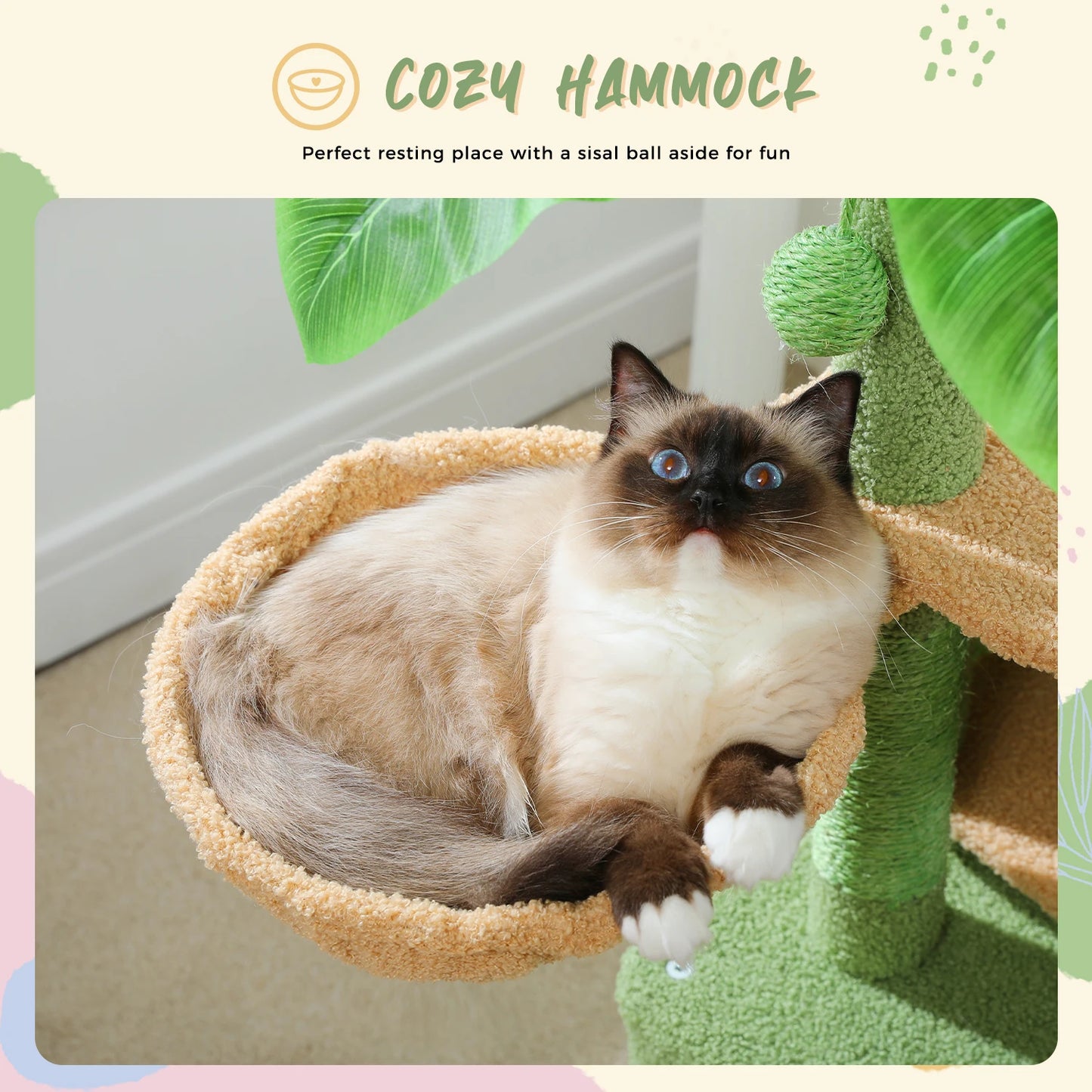 Large Cat Tree Tower for Indoor, Cat House, Cat Scratcher