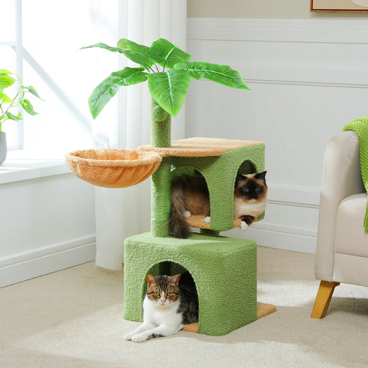 Large Cat Tree Tower for Indoor, Cat House, Cat Scratcher
