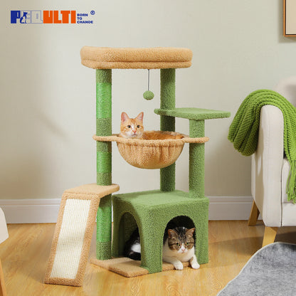 Small Cat Tree Cat Tower with Natural Sisal Scratching Post